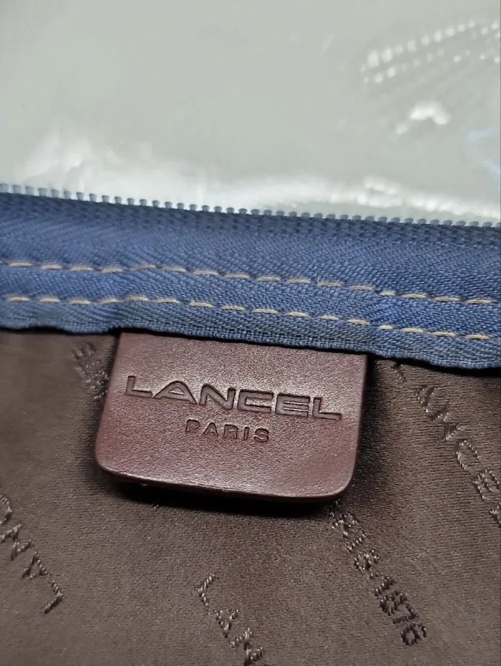 Lancel Nylon Travel Bag
